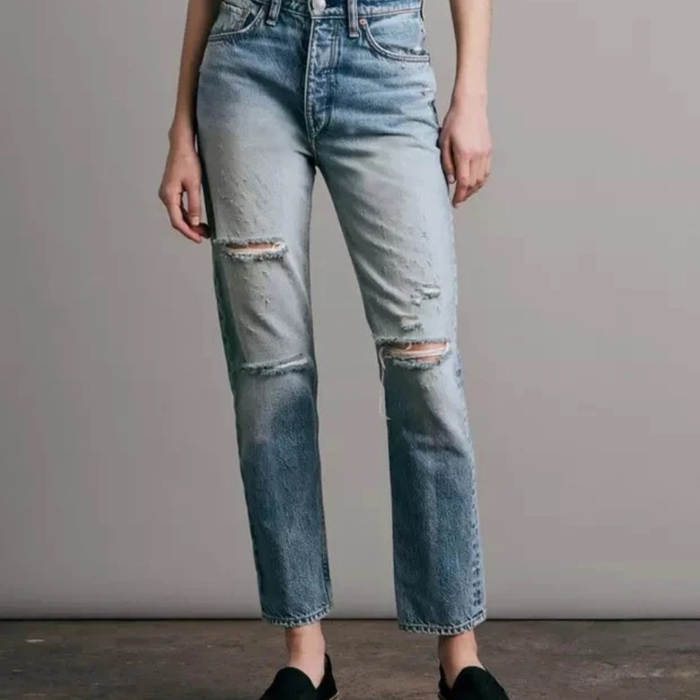 Rag & Bone Distressed Blue Jeans